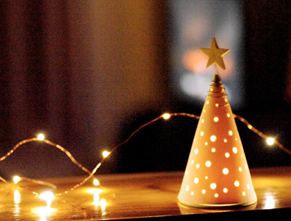 Porcelain Christmas Tree by Ana Aceves