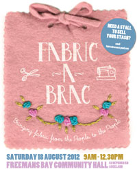Fabric-a-brac, 9am–12.30pm Saturday 18 August, Auckland
