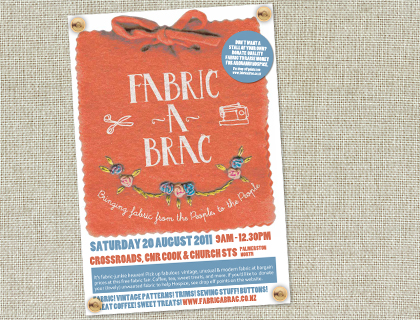 Fabric-a-brac, Saturday 20 August, Palmerston North
