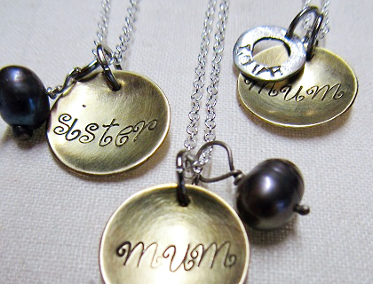 Personalised necklaces by Lovebird