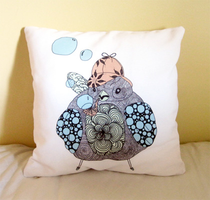 Win a Sherlock Sparrow cushion cover from Mark Catley Design!