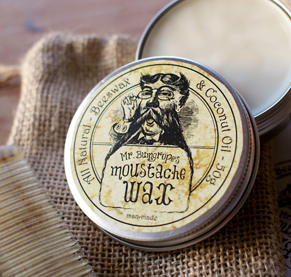 Moustache Wax and Horn Comb Gift Pack