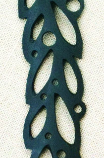 Inner tube bracelet, small leaves