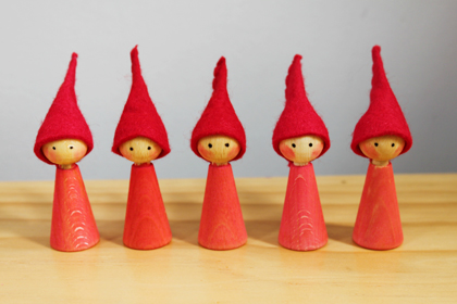 red christmas gnomes