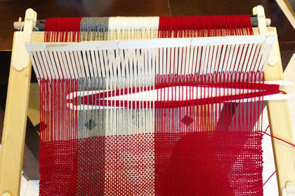 Wrapt Weaving my first home made loom