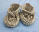 Light fawn baby and toddler slippers