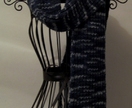 Handknitted grey scarf - Donated by Redsunset