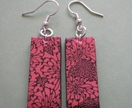 Peach chrysanthemum earrings - Donated by one trick pony