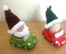 Santa and Elf Hat Egg Cosies PDF PATTERN ONLY - Donated by AmiAna