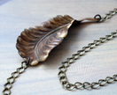 autumn leaf chain necklace