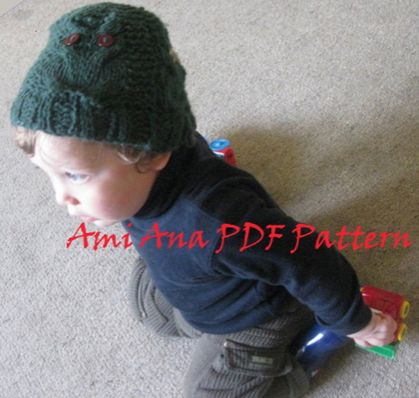 PDF PATTERN ONLY OWL be plenty toasty in this Hat, Unisex  