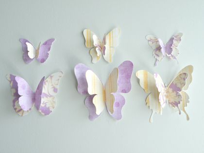 3D Butterfly Wall Decor "Stella" Set