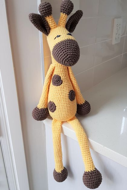 Hand Crocheted Jimbo the Giraffe