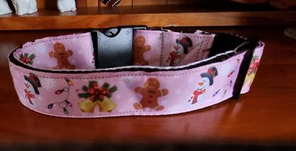 Christmas dog collar. (38mm wide)