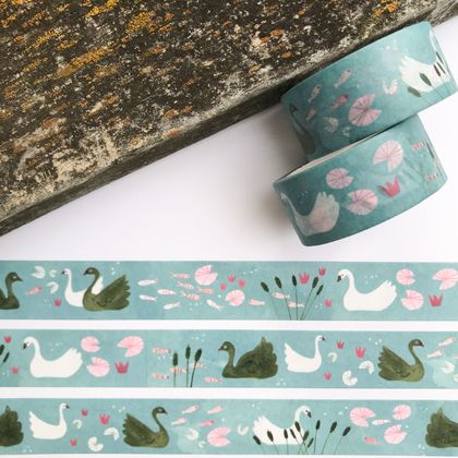 Pond in Blue Washi Tape