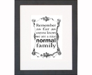 Normal family Design - Frame included