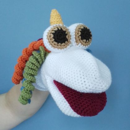 Unicorn Hand Puppet Soft Toy