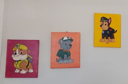 Character Inspired Paintings - Full sets of 8