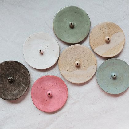 Ceramic Japanese Incense Holders - various colours available
