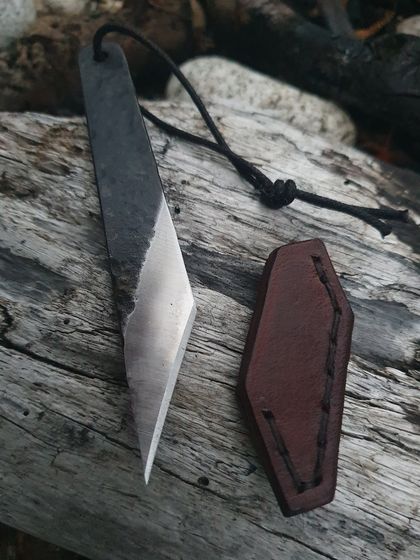 Hand forged Kiridashi craft knife