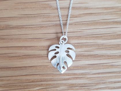 Sterling Silver leaf necklace