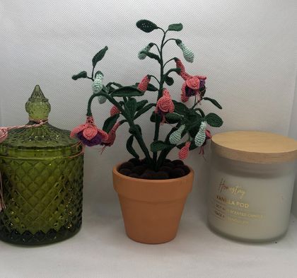 Crochet Fuchsia Plant