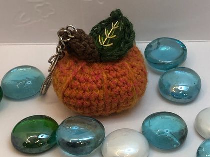 Crochet Pumpkin Spice Keyring