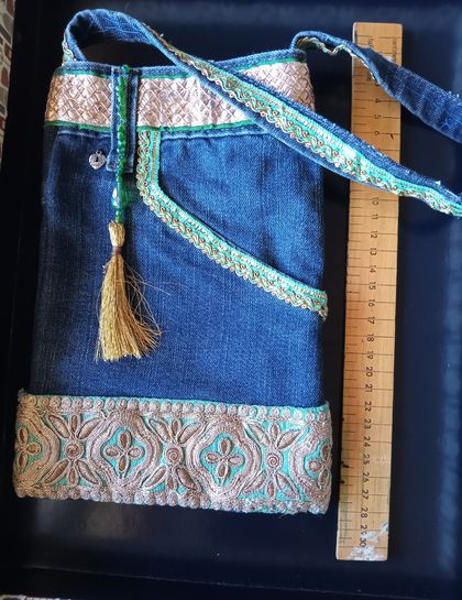 Upcycled Jean pocket bag