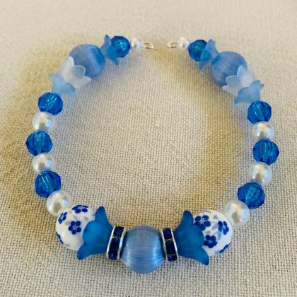 Bracelet: Blue Lily ("Lilies & Roses & Daisies" range)