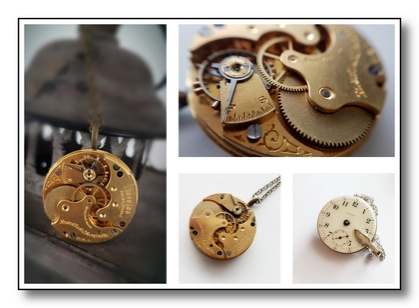 Beautiful Brass Vintage Pocket watch - circa 1907 - Victorian Steampunk Inspired