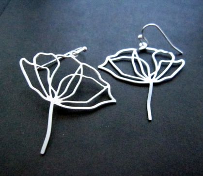 Bloom stainless steel earrings