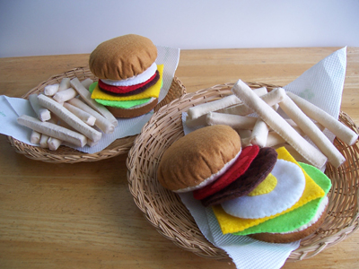 felt hamburger