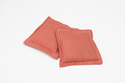 Linen Hand Warmers – Red Clay