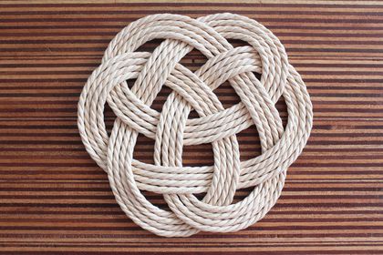 Danish Paper Cord Knot Trivet