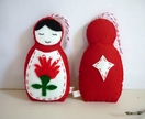 Pohutukawa Russian Doll Christmas Decoration