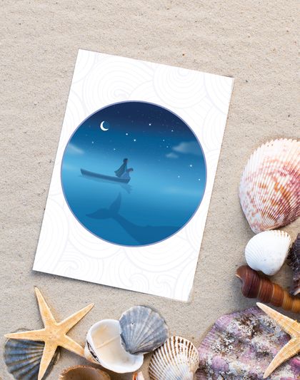 Whale love - Greeting card with augmented reality