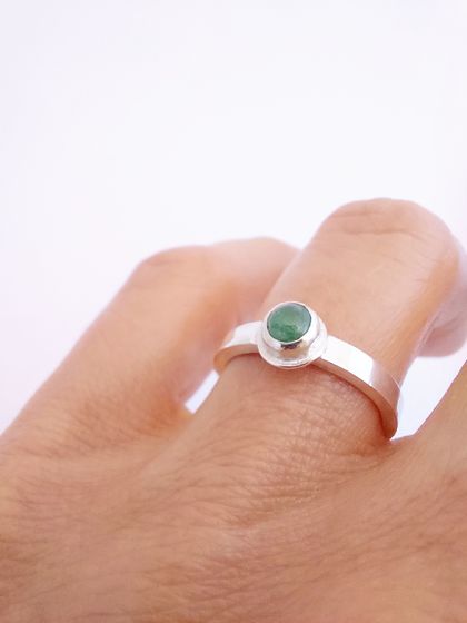 Emerald ring - size M1/2