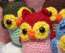 Hootie Cuties! Little Red Owl Crocheted Amigurumi