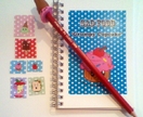 Grumpy Cupcake stationery set #2 - Special Limited Edition Oopsy Daisy Pencil!