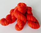 Hand-dyed merino yarn