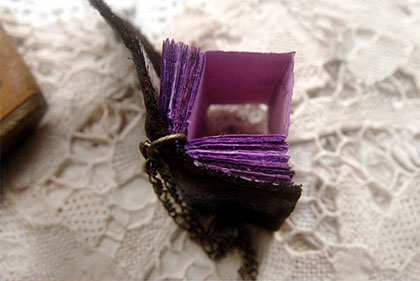The Little Purple Artist miniature book by Bibliographica