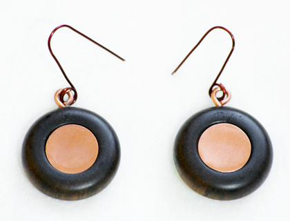 Cobredera disc earrings