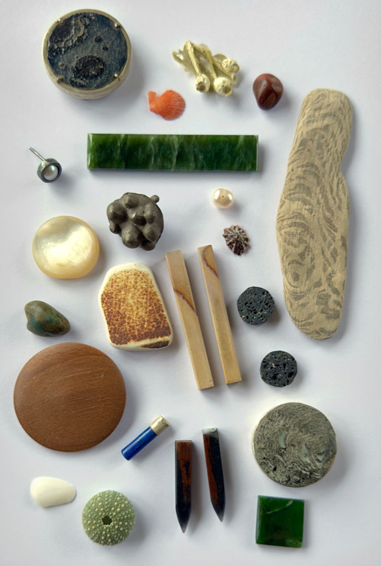 Materials and found objects in the studio of Sylvie Watson