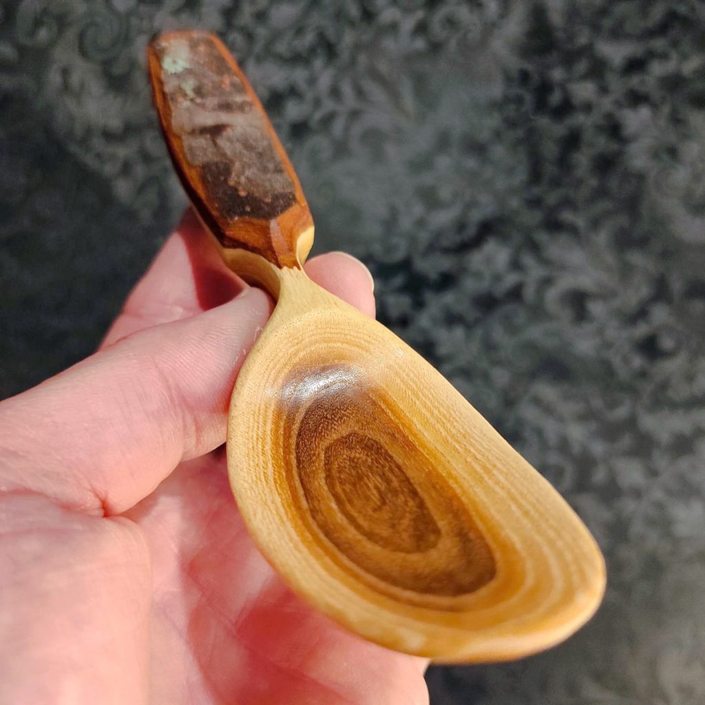  Hand Carved Eating Spoon by Woodenjeff