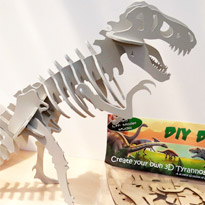 D.I.Y Dino 3D wooden T Rex by Crafty Devil