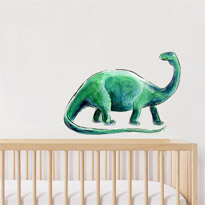 Watercolour Dinosaur Fabric Wall Decal by Raewyn Pope