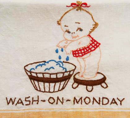 Wash on Monday