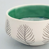 Miniature sketch bowl by Wigleyware