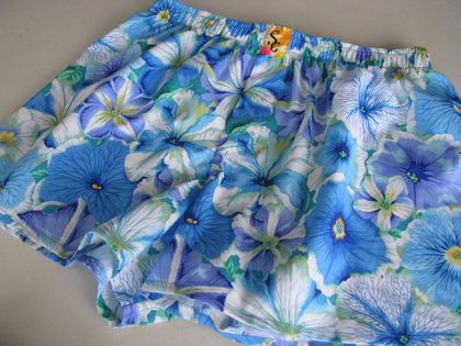 Men's Boxer Shorts - Blue Floral