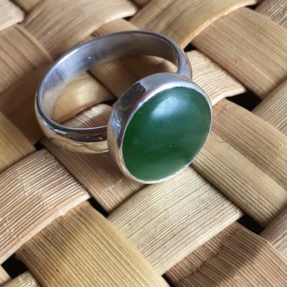 Handmade NZ jade ring